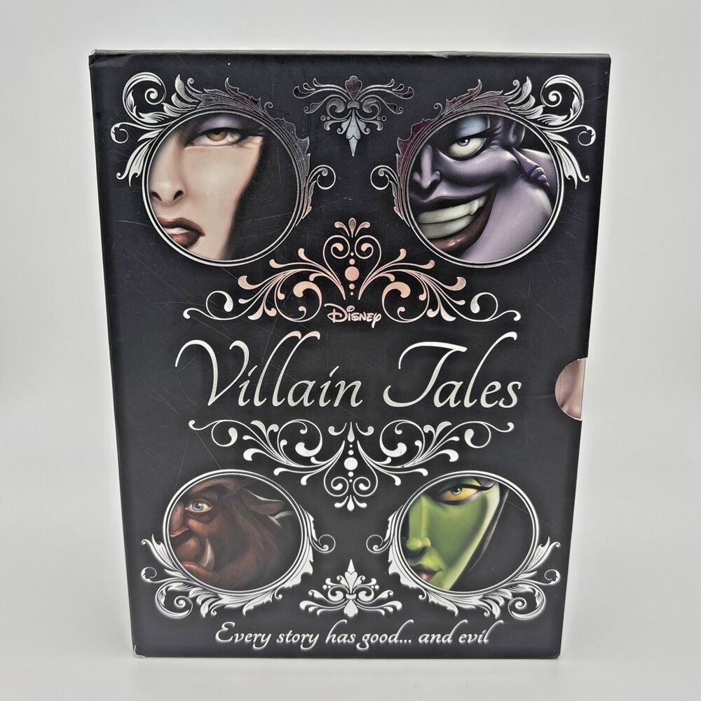 Disney Villain Tales by Serena Valentino 4 Book Softcover Collection w/ Slipcase